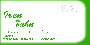 iren huhn business card